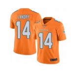 Youth Nike Miami Dolphins #14 Jarvis Landry Limited Orange Rush NFL Jersey