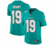 Youth Nike Miami Dolphins #19 Jakeem Grant Aqua Green Team Color Vapor Untouchable Limited Player NFL Jersey