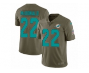Youth Nike Miami Dolphins #22 T.J. McDonald Limited Olive 2017 Salute to Service NFL Jersey