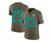 Youth Nike Miami Dolphins #23 Jay Ajayi Limited Olive 2017 Salute to Service NFL Jersey
