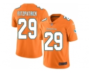 Youth Nike Miami Dolphins #29 Minkah Fitzpatrick Orange Stitched NFL Limited Rush Jersey