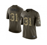 Youth Nike Miami Dolphins #31 Michael Thomas Limited Green Salute to Service NFL Jersey
