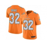 Youth Nike Miami Dolphins #32 Kenyan Drake Limited Orange Rush NFL Jersey