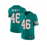 Youth Nike Miami Dolphins #46 Neville Hewitt Vapor Untouchable Limited Aqua Green Alternate NFL Jersey