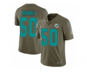 Youth Nike Miami Dolphins #50 Andre Branch Limited Olive 2017 Salute to Service NFL Jersey