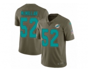 Youth Nike Miami Dolphins #52 Raekwon McMillan Limited Olive 2017 Salute to Service NFL Jersey