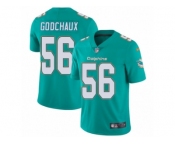 Youth Nike Miami Dolphins #56 Davon Godchaux Aqua Green Team Color Vapor Untouchable Limited Player NFL Jersey