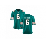 Youth Nike Miami Dolphins #6 Jay Cutler Game Aqua Green Alternate NFL Jersey