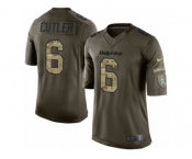 Youth Nike Miami Dolphins #6 Jay Cutler Limited Green Salute to Service NFL Jersey