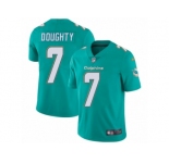 Youth Nike Miami Dolphins #7 Brandon Doughty Aqua Green Team Color Vapor Untouchable Limited Player NFL Jersey