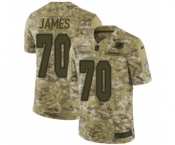 Youth Nike Miami Dolphins #70 Ja'Wuan James Limited Camo 2018 Salute to Service NFL Jersey