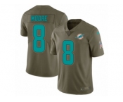 Youth Nike Miami Dolphins #8 Matt Moore Limited Olive 2017 Salute to Service NFL Jersey