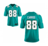 Youth Nike Miami Dolphins #88 Leonte Carroo Green Team Color NFL Jersey