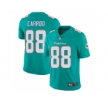 Youth Nike Miami Dolphins #88 Leonte Carroo Vapor Untouchable Limited Aqua Green Team Color NFL Jersey