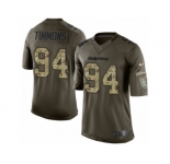 Youth Nike Miami Dolphins #94 Lawrence Timmons Limited Green Salute to Service NFL Jersey