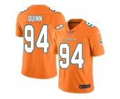 Youth Nike Miami Dolphins #94 Robert Quinn Orange Stitched NFL Limited Rush Jersey