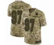 Youth Nike Miami Dolphins #97 Jordan Phillips Limited Camo 2018 Salute to Service NFL Jersey