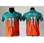 nike youth nfl jerseys miami dolphins #11 wallace green-orange[nike drift fashion][second version]