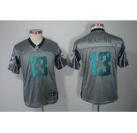 nike youth nfl jerseys miami dolphins #13 dan marino grey[Elite shadow]