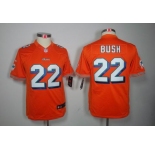 nike youth nfl jerseys miami dolphins #22 bush orange[nike limited]