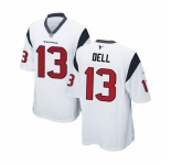 Men Houston Texans #13 Tank Dell White Stitched Game Jersey