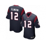Men Nike Houston Texans #12 Bruce Ellington Game Navy Blue Team Color NFL Jersey