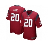 Men Nike Houston Texans #20 Jeremy Lane Game Red Alternate NFL Jersey