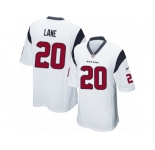 Men Nike Houston Texans #20 Jeremy Lane Game White NFL Jersey