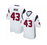 Men Nike Houston Texans #43 Corey Moore Game White NFL Jersey