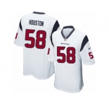 Men Nike Houston Texans #58 Lamarr Houston Game White NFL Jersey