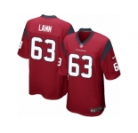 Men Nike Houston Texans #63 Kendall Lamm Game Red Alternate NFL Jersey
