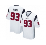 Men Nike Houston Texans #93 Joel Heath Game White NFL Jersey