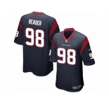 Men Nike Houston Texans #98 D.J. Reader Game Navy Blue Team Color NFL Jersey