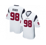 Men Nike Houston Texans #98 D.J. Reader Game White NFL Jersey