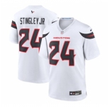 Men's Houston Texans #24 Derek Stingley Jr. Nike White Game Jersey