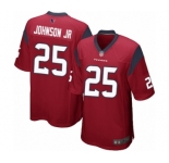Men's Houston Texans #25 Duke Johnson Jr Game Red Alternate Football Jersey