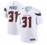 Men's Houston Texans #31 Dameon Pierce Nike White Game Jersey