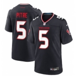 Men's Houston Texans #5 Jalen Pitre Nike Navy Game Jersey