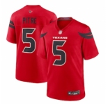 Men's Houston Texans #5 Jalen Pitre Nike Red Alternate Game Jersey