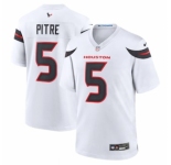 Men's Houston Texans #5 Jalen Pitre Nike White Game Jersey