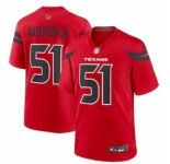 Men's Houston Texans #51 Will Anderson Jr. Nike Red Alternate Game Jersey