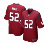 Men's Houston Texans #52 Barkevious Mingo Game Red Alternate Football Jersey