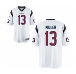 Men's Nike Houston Texans #13 Braxton Miller Game White NFL Jerse
