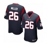 Men's Nike Houston Texans #26 Lamar Miller Game Navy Blue Team Color NFL Jersey