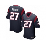 Men's Nike Houston Texans #27 Jose Altuve Game Navy Blue Team Color NFL Jersey