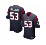 Men's Nike Houston Texans #53 Max Bullough Game Navy Blue Team Color NFL Jersey