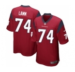 Men's Nike Houston Texans #74 Kendall Lamm Game Red Alternate NFL Jersey