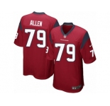 Men's Nike Houston Texans #79 Jeff Allen Game Red Alternate NFL Jersey