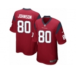 Men's Nike Houston Texans #80 Andre Johnson Game Red Alternate NFL Jersey