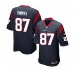 Men's Nike Houston Texans #87 Demaryius Thomas Game Navy Blue Team Color NFL Jersey